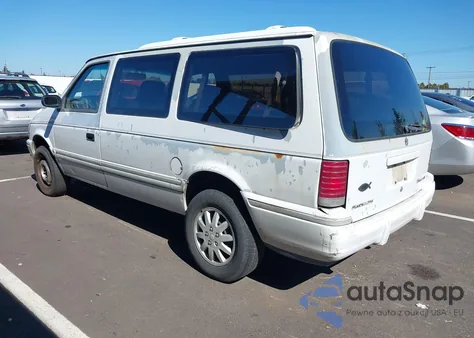 1993 Plymouth Grand Voyager Se from USA, damaged, VIN 1P4GH44R6PX719385